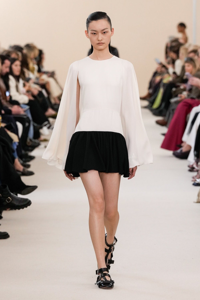 Xu Xiao Qian featured in  the Giambattista Valli fashion show for Autumn/Winter 2024