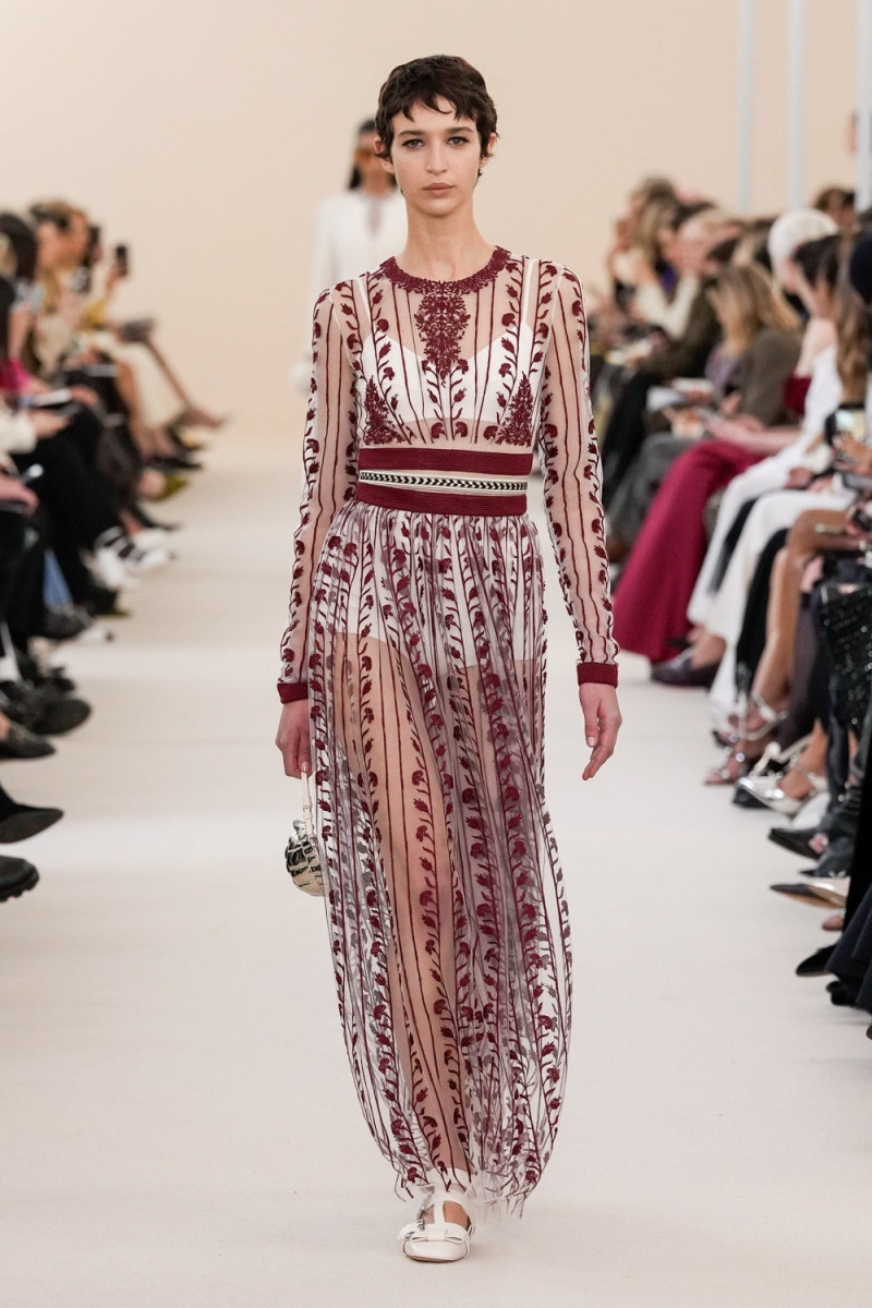 Florencia Mayer featured in  the Giambattista Valli fashion show for Autumn/Winter 2024