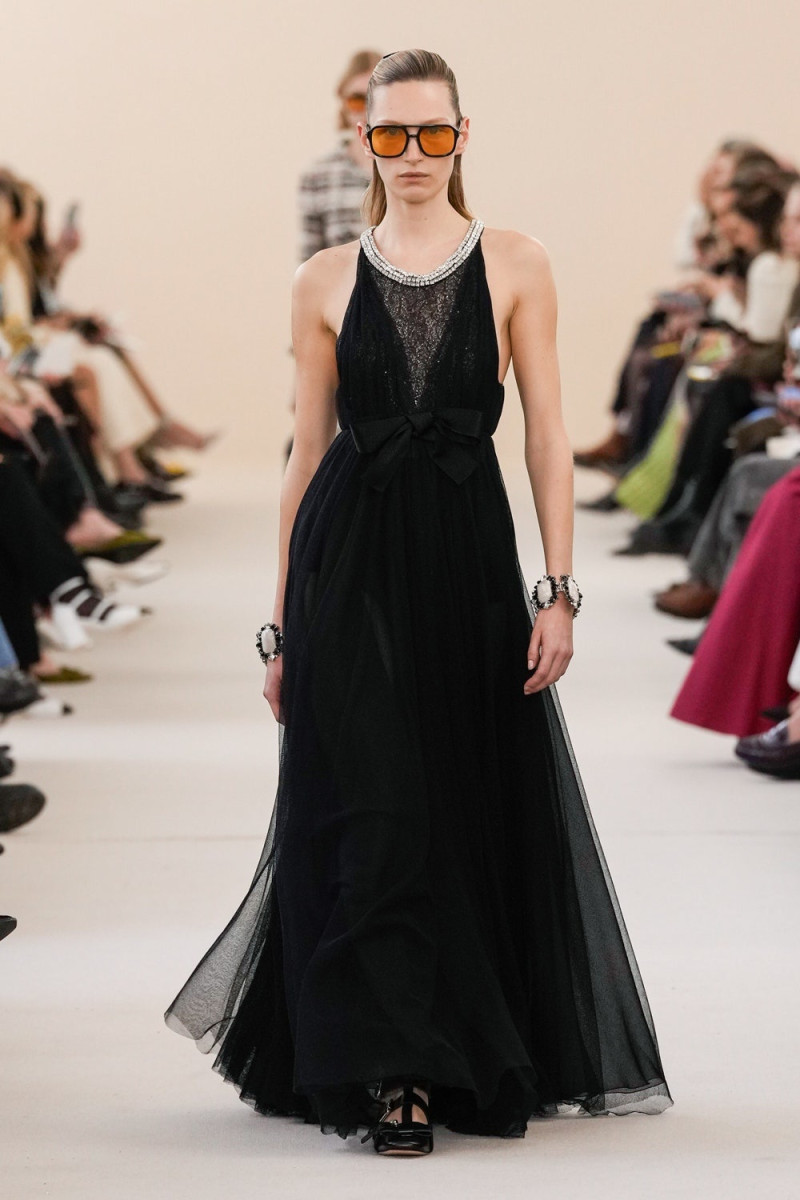 Liz Kennedy featured in  the Giambattista Valli fashion show for Autumn/Winter 2024