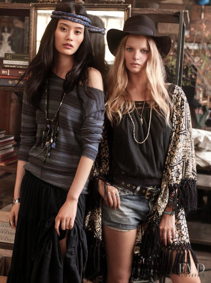 Marloes Horst featured in  the Denim & Supply Ralph Lauren catalogue for Fall 2012