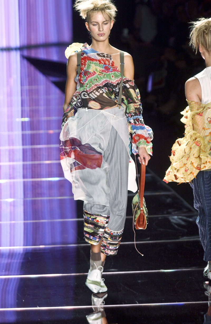 Karolina Kurkova featured in  the John Galliano fashion show for Spring/Summer 2002