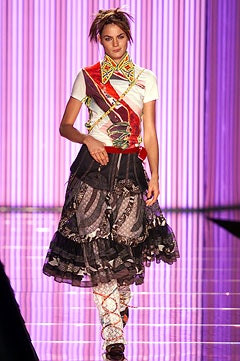 John Galliano fashion show for Spring/Summer 2002