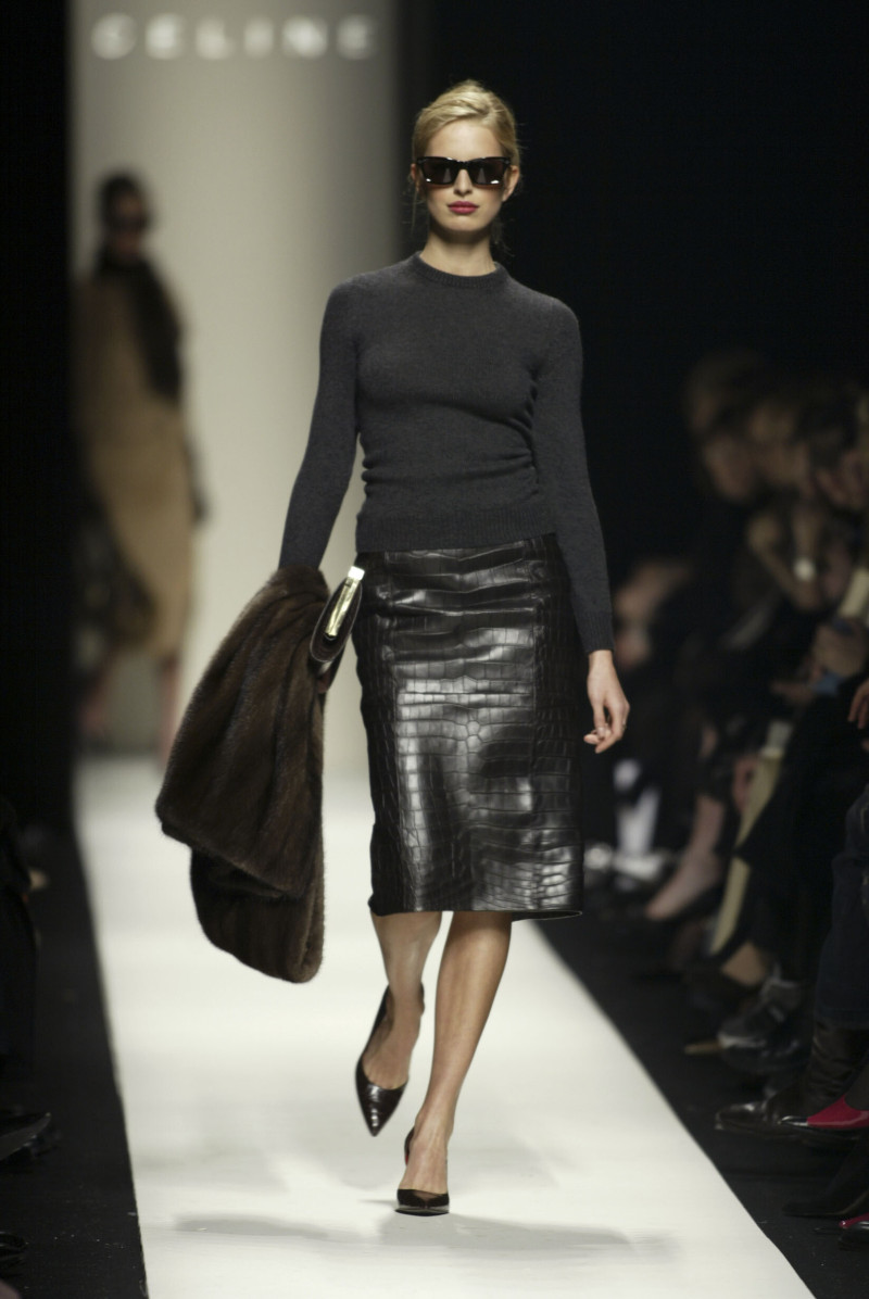 Karolina Kurkova featured in  the Celine fashion show for Autumn/Winter 2004