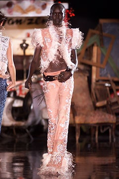 Antonio Berardi fashion show for Spring/Summer 2002