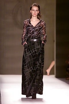Bill Blass fashion show for Autumn/Winter 2002