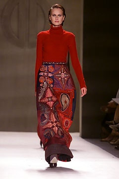 Bill Blass fashion show for Autumn/Winter 2002