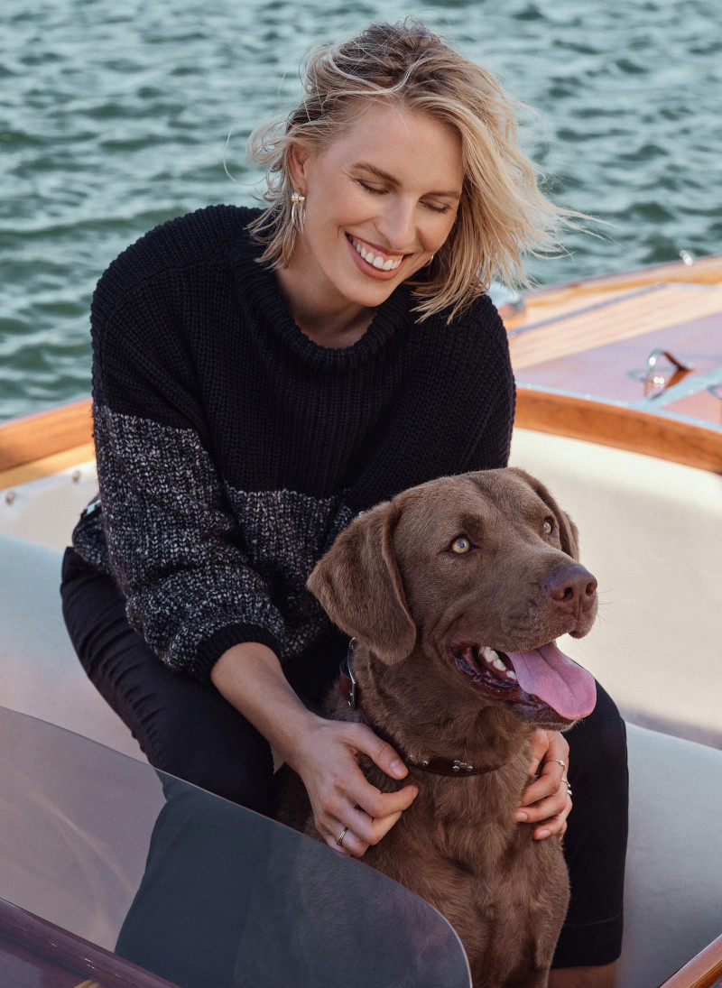 Karolina Kurkova featured in  the Varley advertisement for Autumn/Winter 2021