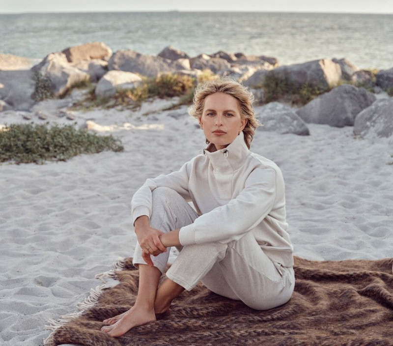 Karolina Kurkova featured in  the Varley advertisement for Autumn/Winter 2021