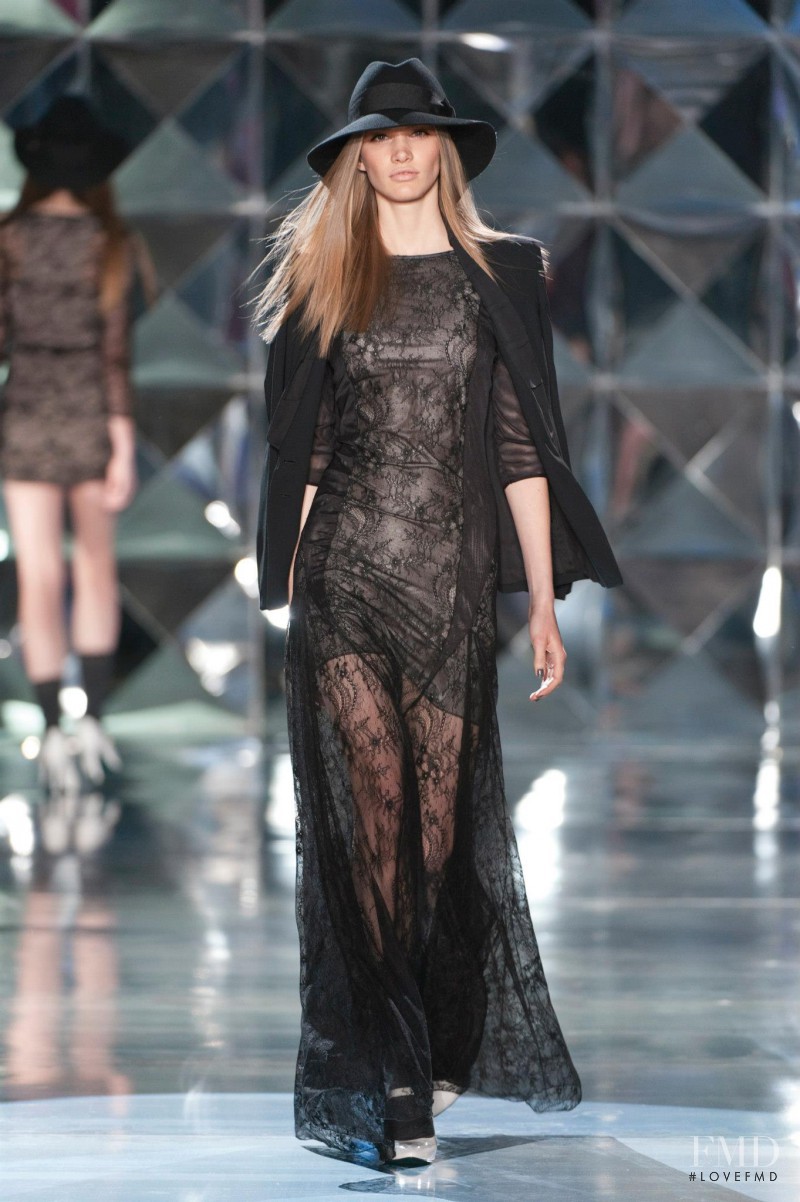 Irina Nikolaeva featured in  the Patrizia Pepe fashion show for Autumn/Winter 2012