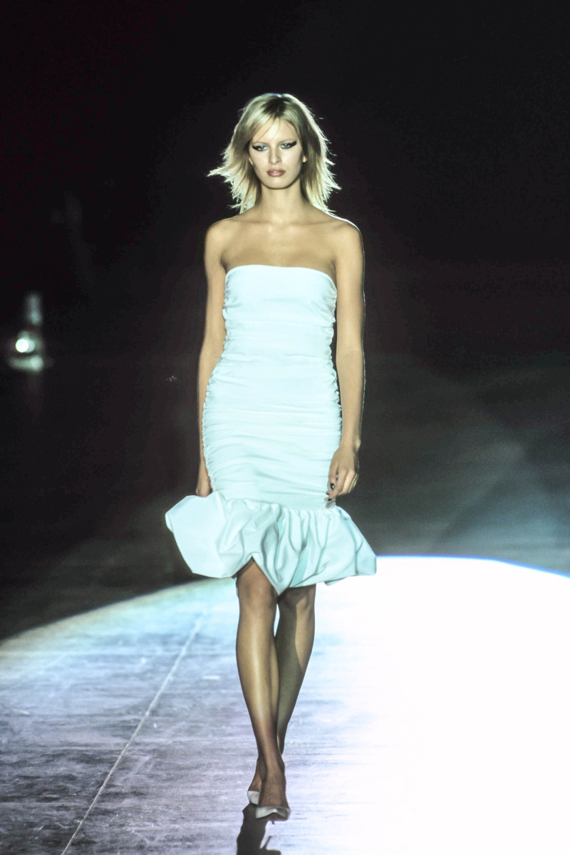 Karolina Kurkova featured in  the Lawrence Steele fashion show for Spring/Summer 2002