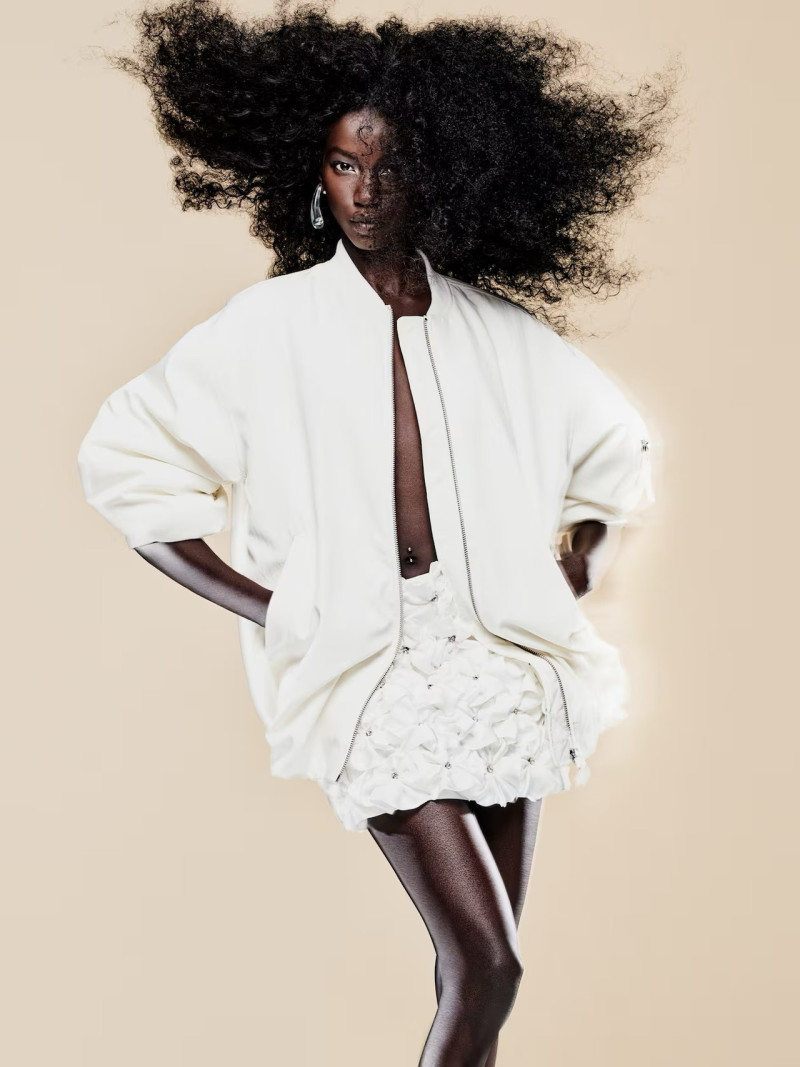 Anok Yai featured in  the H&M advertisement for Spring/Summer 2024