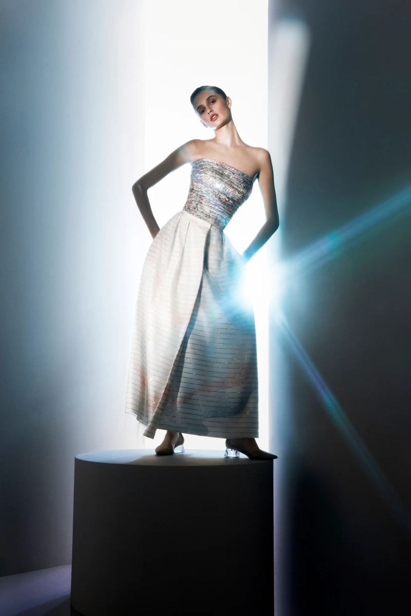 Quinn Elin Mora featured in  the Giorgio Armani advertisement for Spring/Summer 2024