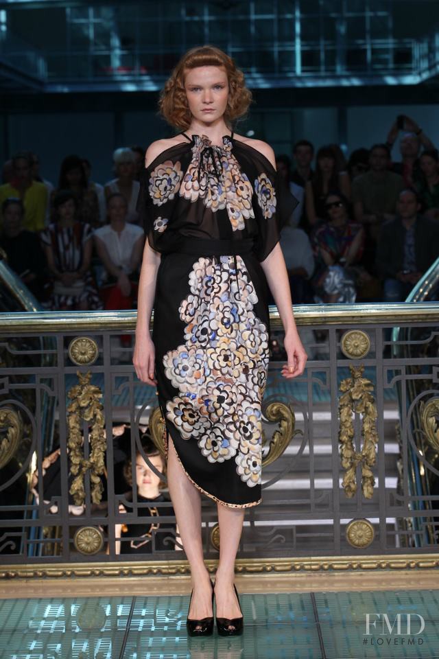 Julia Shvets featured in  the Tsumori Chisato fashion show for Spring/Summer 2012