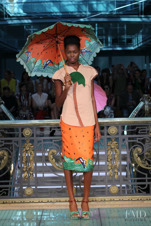 Ornelia Edwards featured in  the Tsumori Chisato fashion show for Spring/Summer 2012