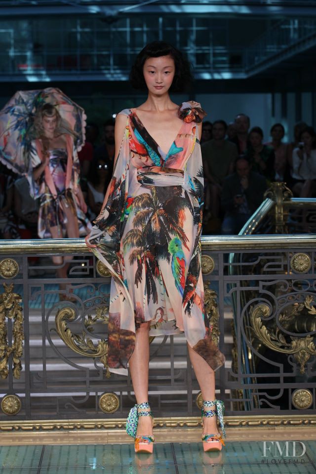 Lili Ji featured in  the Tsumori Chisato fashion show for Spring/Summer 2012