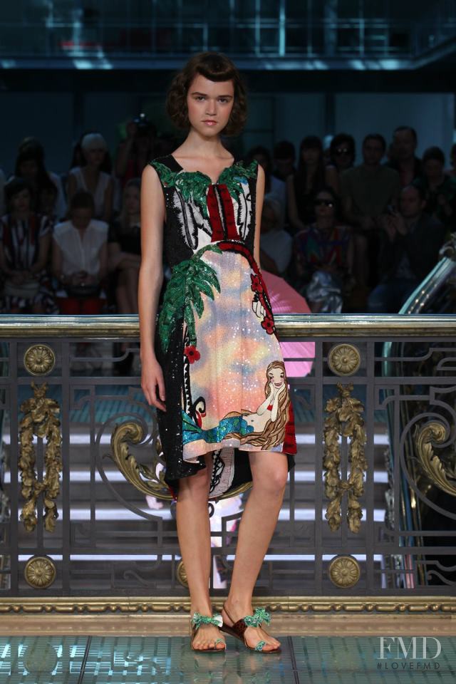 Maya Derzhevitskaya featured in  the Tsumori Chisato fashion show for Spring/Summer 2012