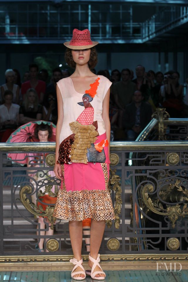 Maya Derzhevitskaya featured in  the Tsumori Chisato fashion show for Spring/Summer 2012