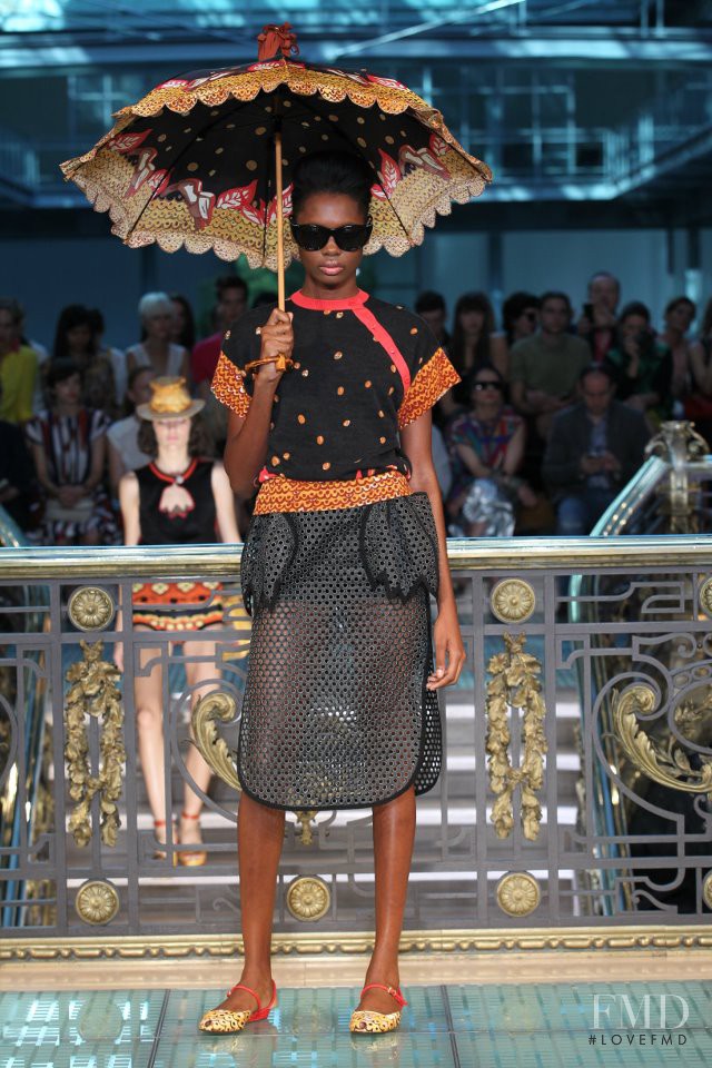 Ornelia Edwards featured in  the Tsumori Chisato fashion show for Spring/Summer 2012