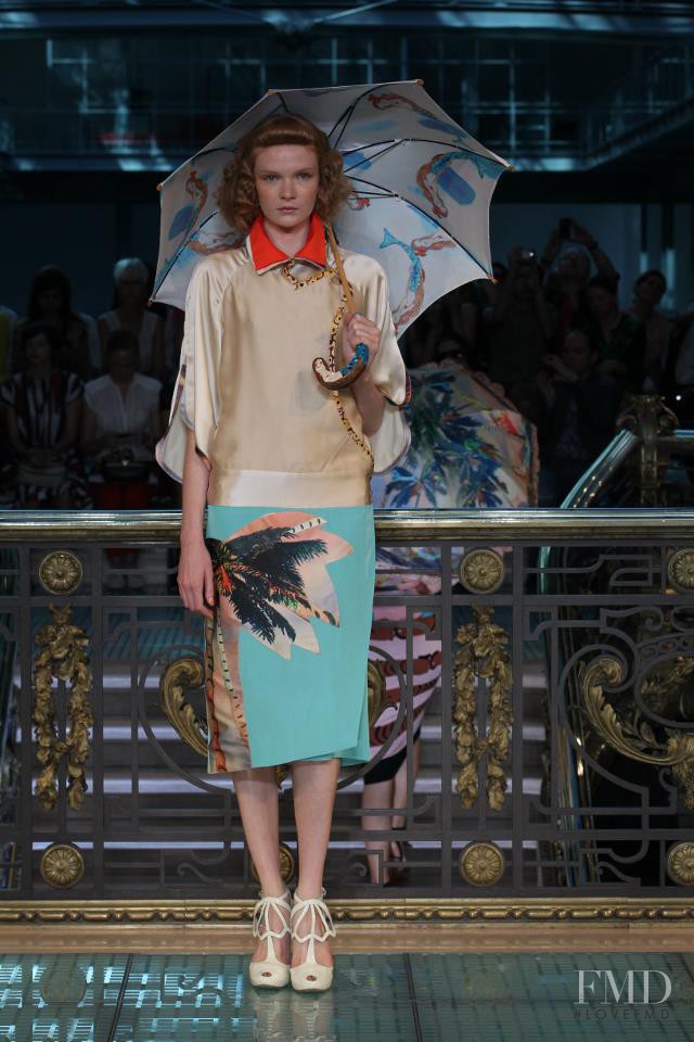 Julia Shvets featured in  the Tsumori Chisato fashion show for Spring/Summer 2012