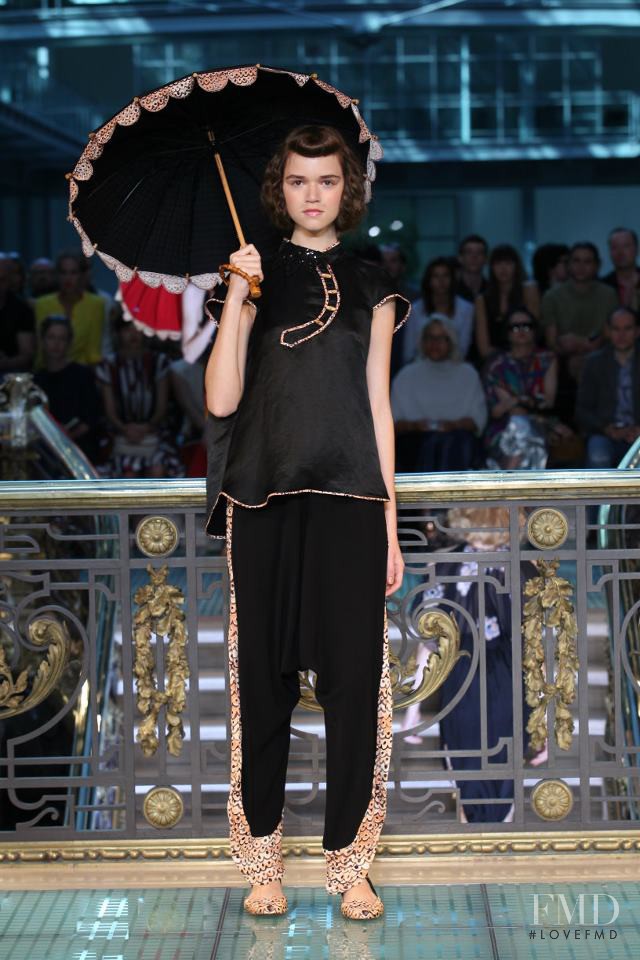 Maya Derzhevitskaya featured in  the Tsumori Chisato fashion show for Spring/Summer 2012