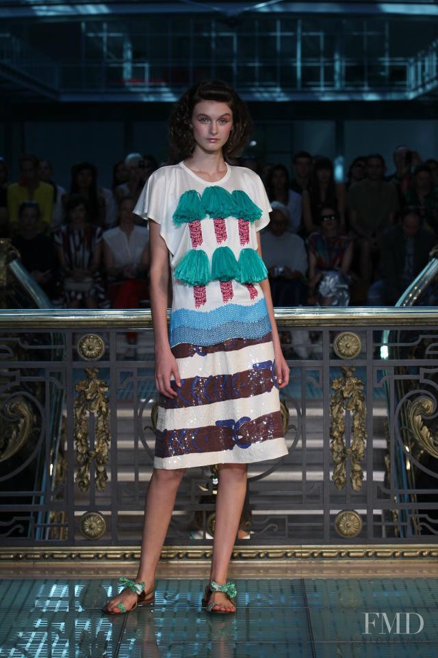 Andie Arthur featured in  the Tsumori Chisato fashion show for Spring/Summer 2012