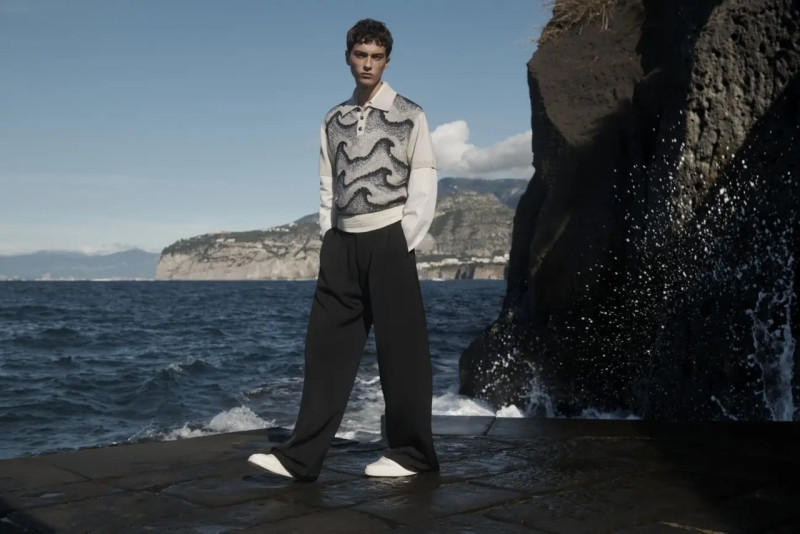 Prince Diamond featured in  the Amiri advertisement for Spring/Summer 2024