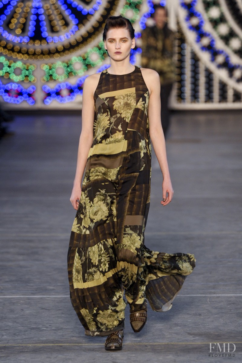 Katlin Aas featured in  the Kenzo fashion show for Autumn/Winter 2011