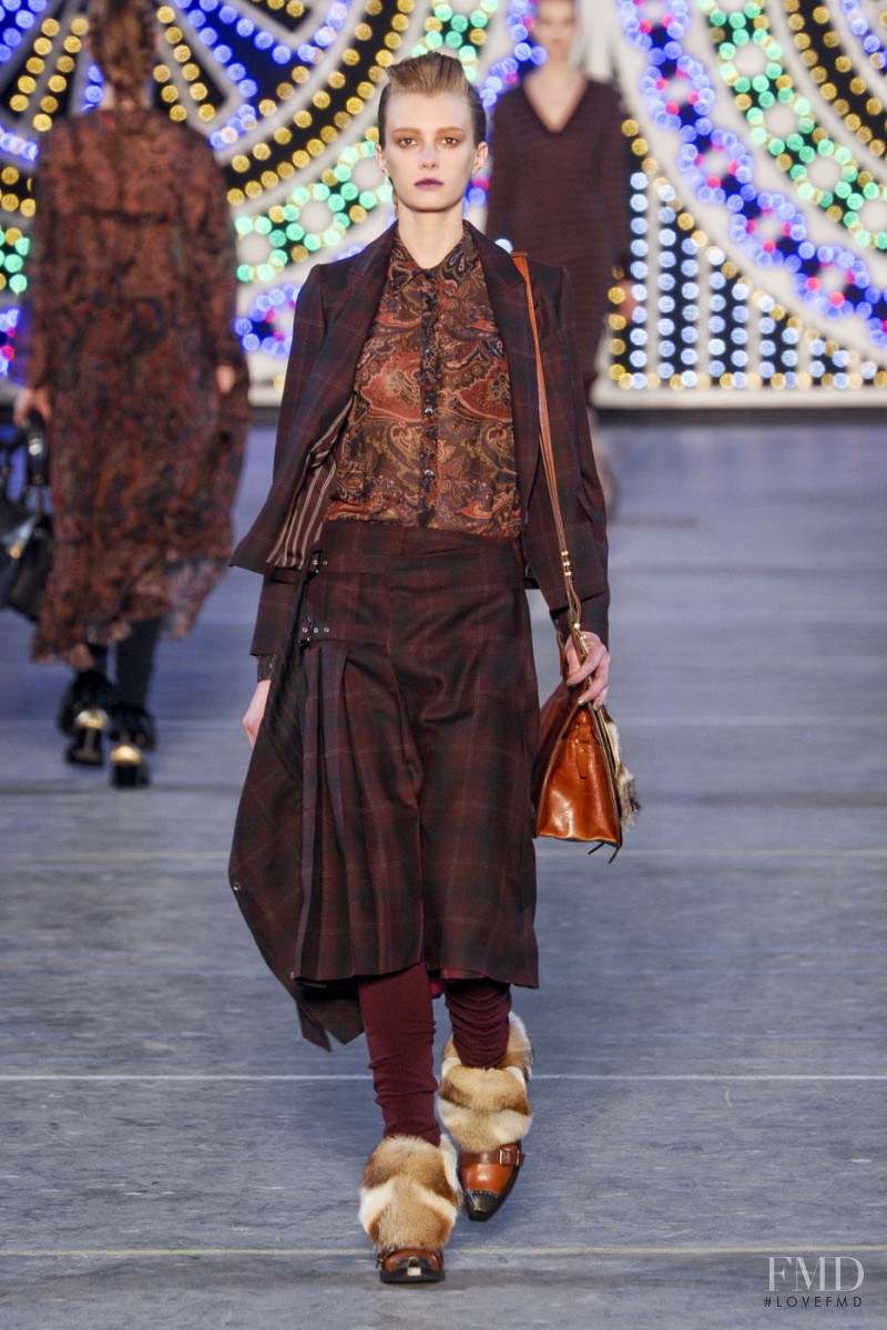 Sigrid Agren featured in  the Kenzo fashion show for Autumn/Winter 2011