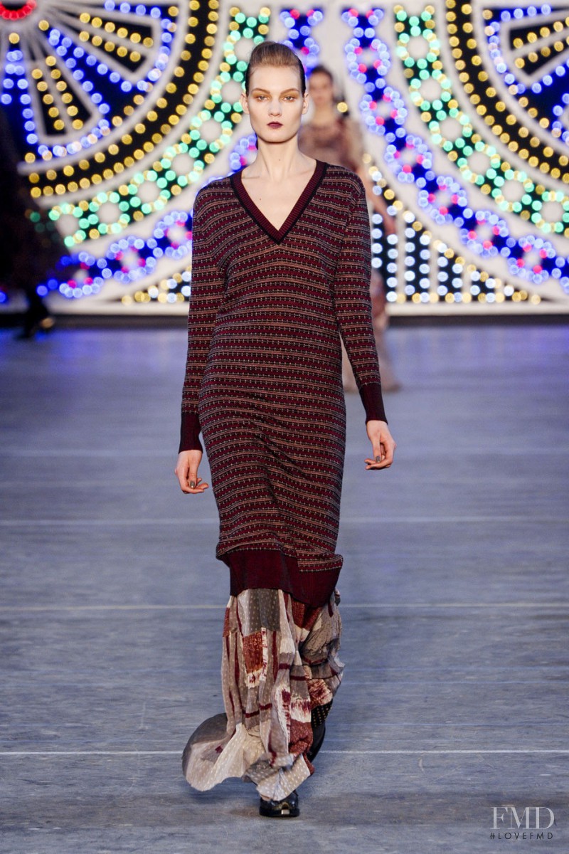 Kirsi Pyrhonen featured in  the Kenzo fashion show for Autumn/Winter 2011