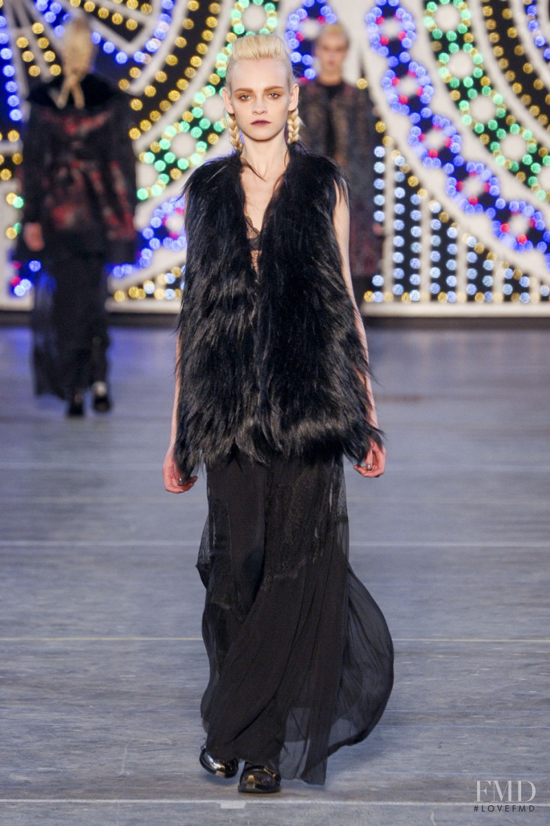 Ginta Lapina featured in  the Kenzo fashion show for Autumn/Winter 2011