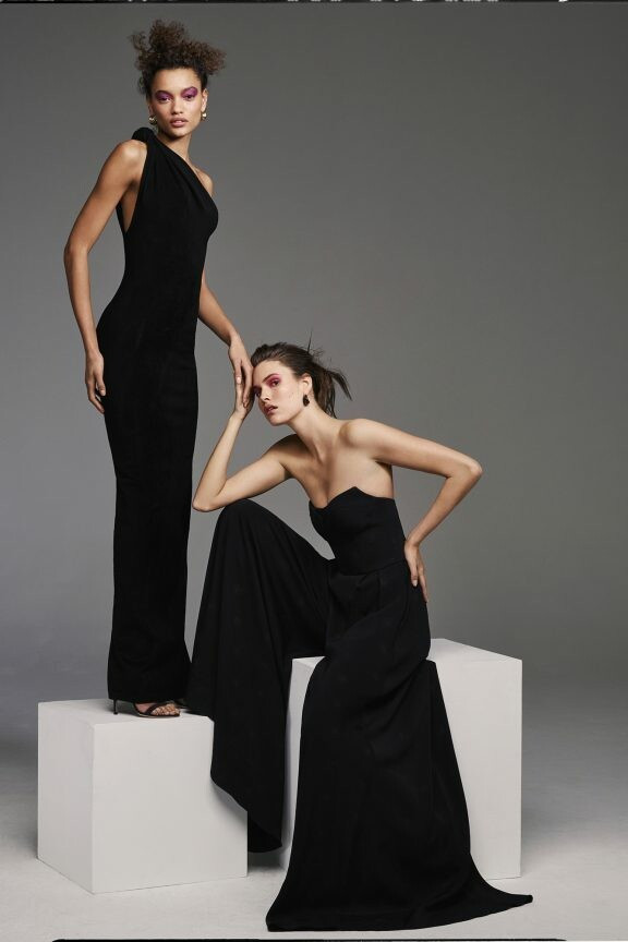 Vanessa Moody featured in  the Brandon Maxwell lookbook for Pre-Fall 2019