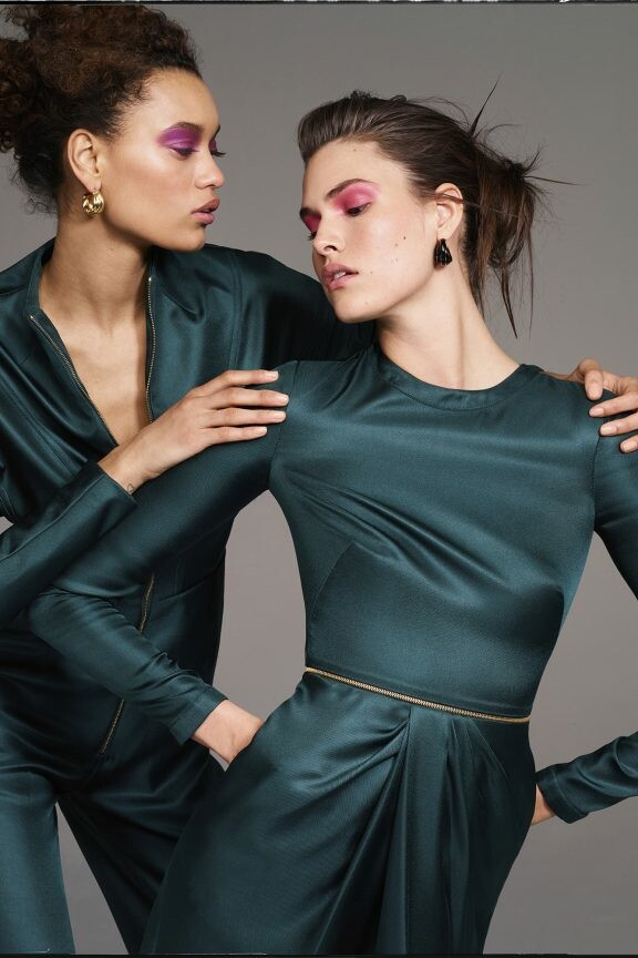Vanessa Moody featured in  the Brandon Maxwell lookbook for Pre-Fall 2019