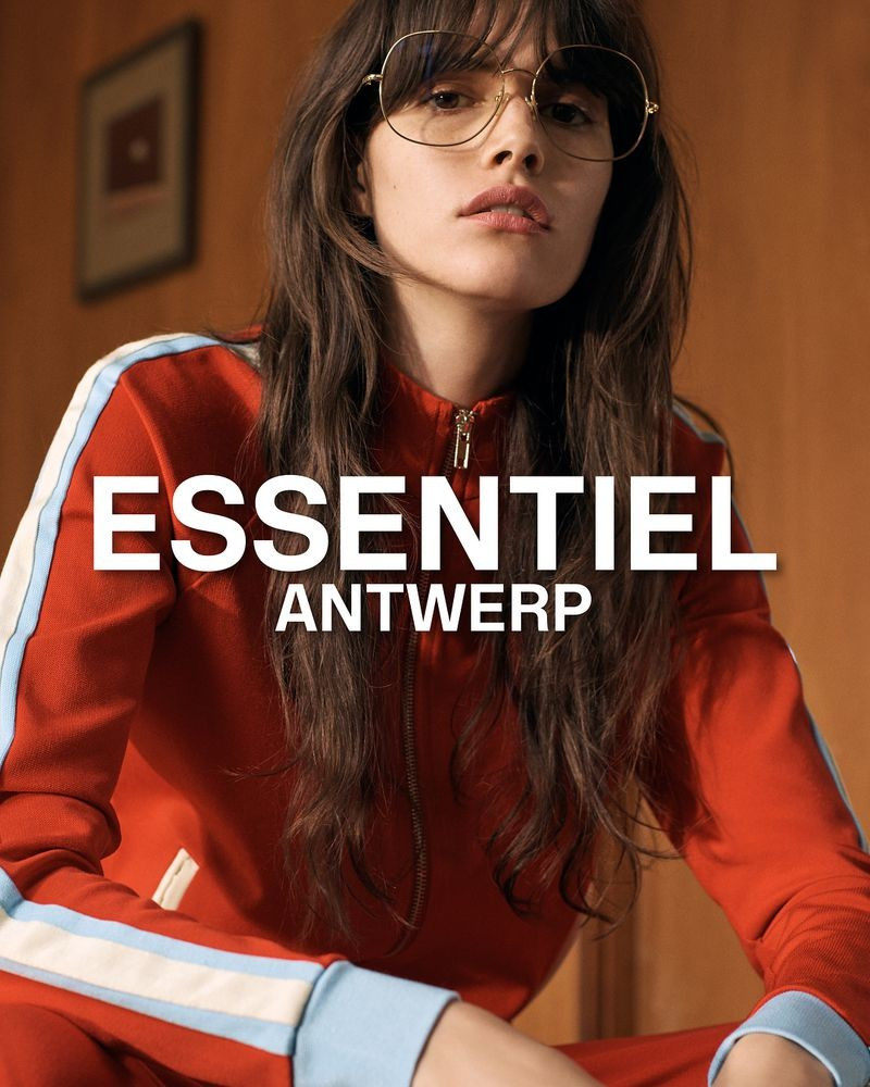 Vanessa Moody featured in  the Essentiel Antwerp advertisement for Spring/Summer 2018