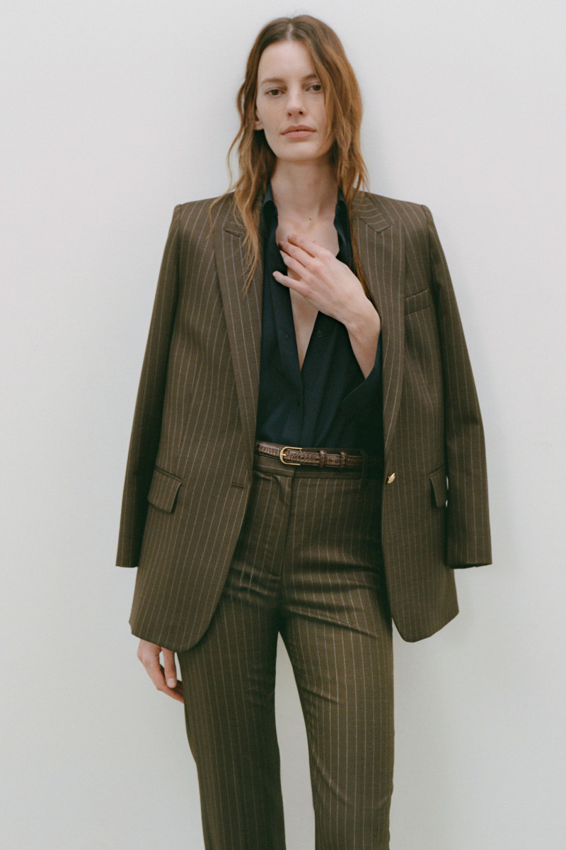 Amanda Murphy featured in  the Nili Lotan lookbook for Autumn/Winter 2024