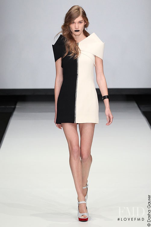 Irina Nikolaeva featured in  the Dasha Gauser fashion show for Spring/Summer 2012