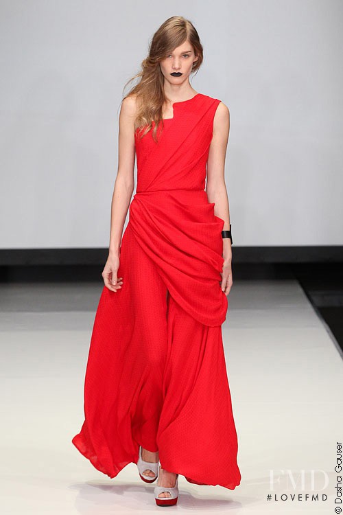 Irina Nikolaeva featured in  the Dasha Gauser fashion show for Spring/Summer 2012