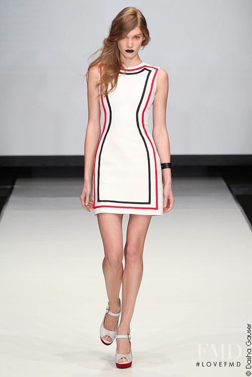 Irina Nikolaeva featured in  the Dasha Gauser fashion show for Spring/Summer 2012