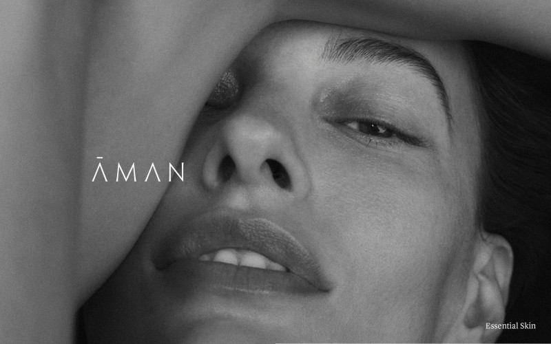 Amanda Murphy featured in  the Aman advertisement for Spring/Summer 2023