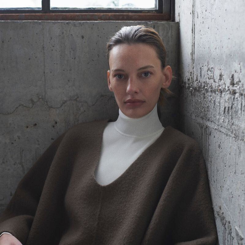 Amanda Murphy featured in  the Halston lookbook for Autumn/Winter 2022