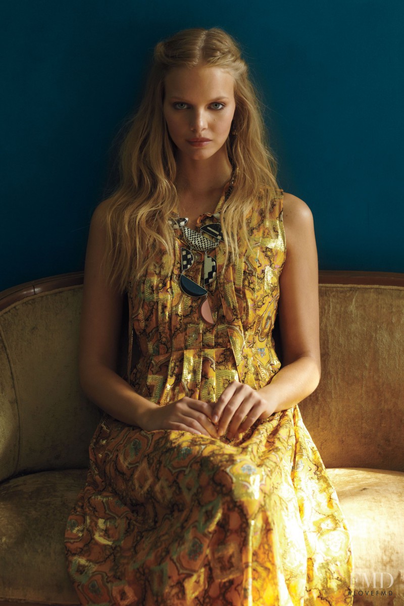 Marloes Horst featured in  the Anthropologie catalogue for Fall 2012