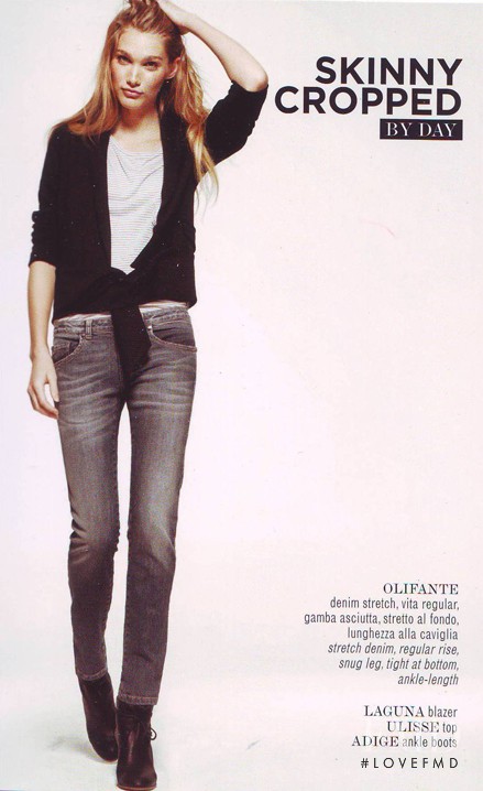 Irina Nikolaeva featured in  the Max&Co Denim Fit catalogue for Spring/Summer 2011