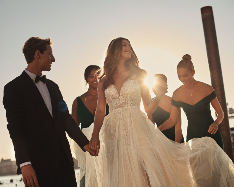 Caroline Kelley featured in  the David\'s Bridal advertisement for Spring/Summer 2020