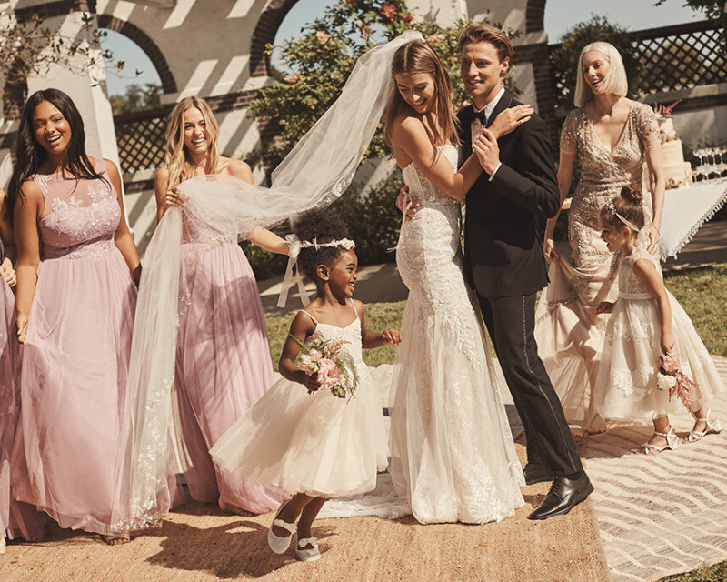 Caroline Kelley featured in  the David\'s Bridal advertisement for Spring/Summer 2020