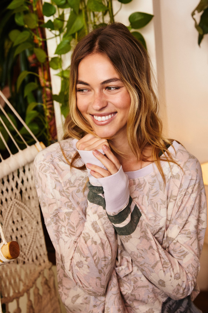 Caroline Kelley featured in  the Free People catalogue for Pre-Fall 2020