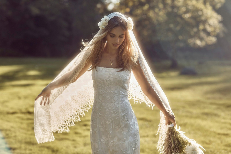 Caroline Kelley featured in  the BHLDN catalogue for Spring/Summer 2021