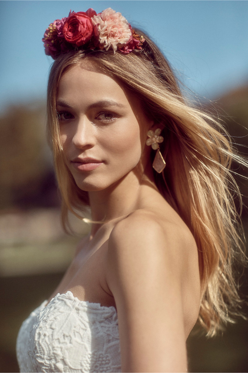 Caroline Kelley featured in  the BHLDN catalogue for Spring/Summer 2021