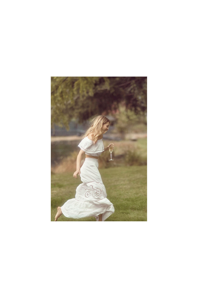 Caroline Kelley featured in  the BHLDN catalogue for Spring/Summer 2021