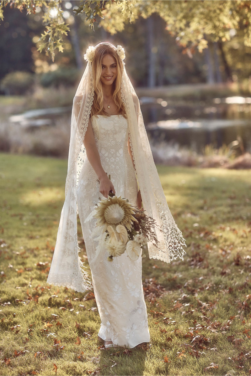 Caroline Kelley featured in  the BHLDN catalogue for Spring/Summer 2021