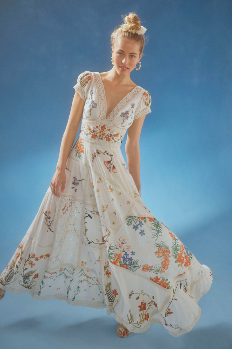 Caroline Kelley featured in  the BHLDN catalogue for Spring/Summer 2021