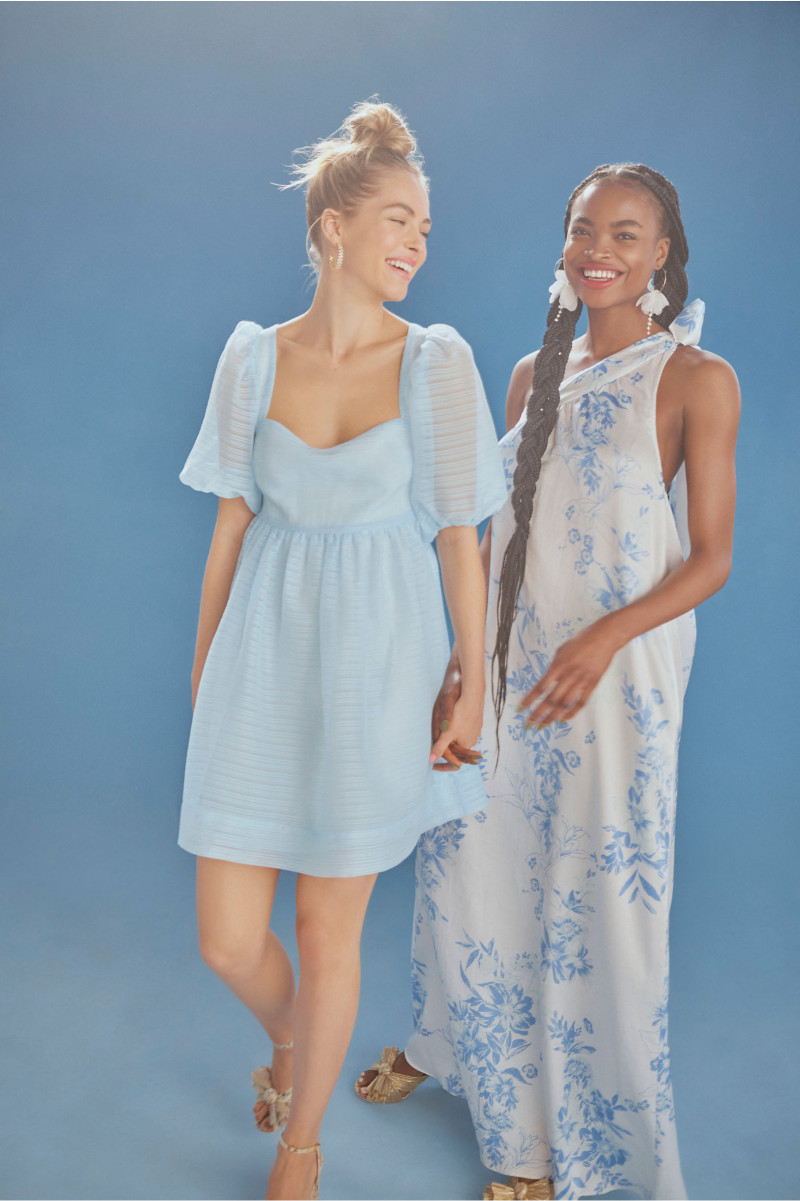 Caroline Kelley featured in  the BHLDN catalogue for Spring/Summer 2021